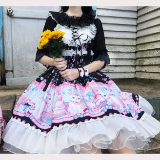 Kitty Party Lolita Style Dress JSK (WS48)
